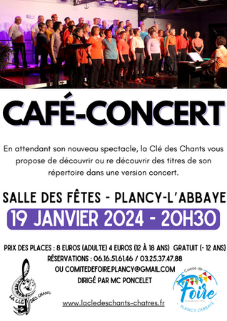 [CAFE-CONCERT] Plancy-L'Abbaye 19/01/24