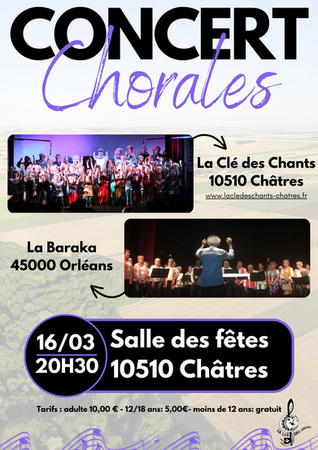 [CONCERT 16/03/24 - 20H30 - CHÂTRES]