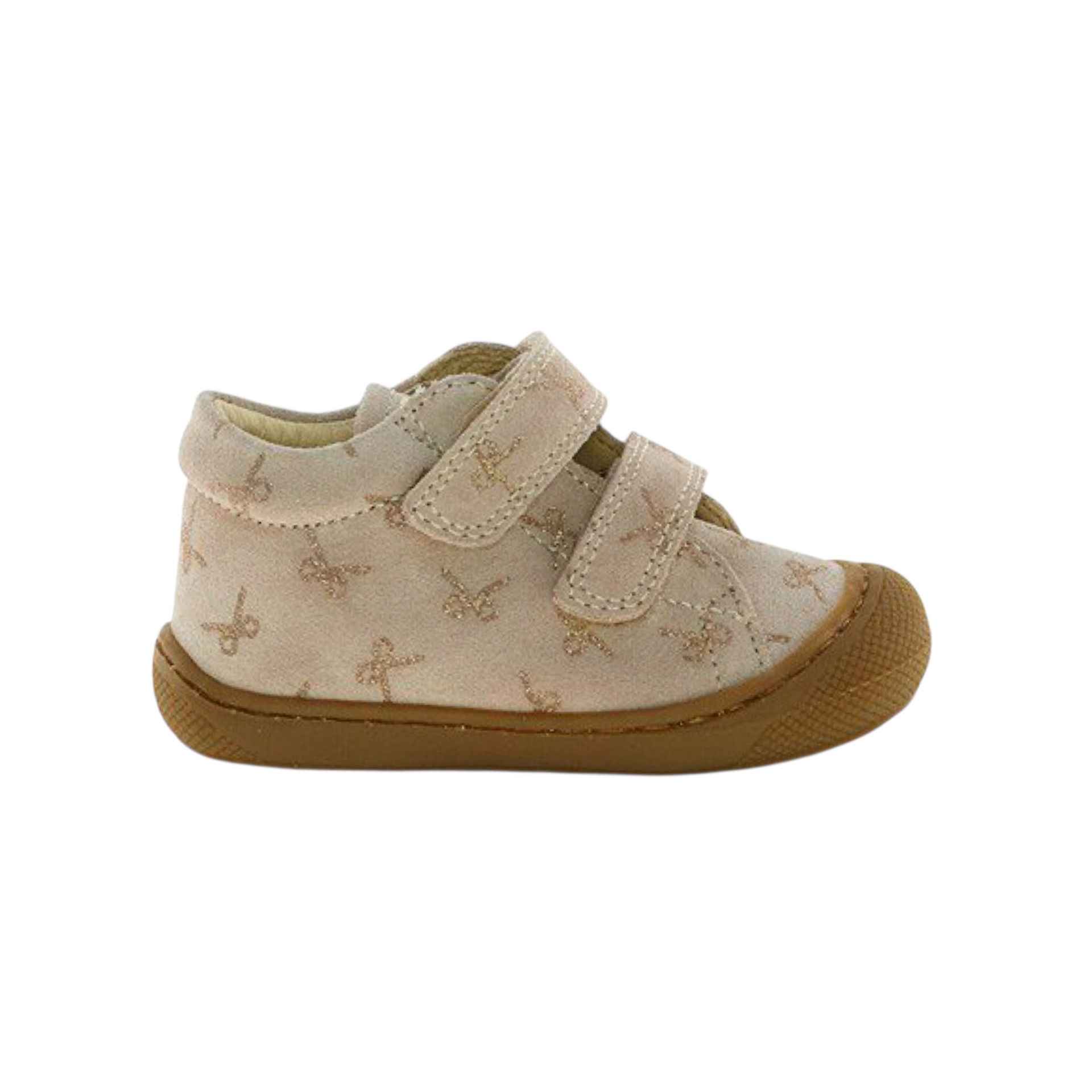 NATURINO COCOON VL Girl Suede glitter mini bows