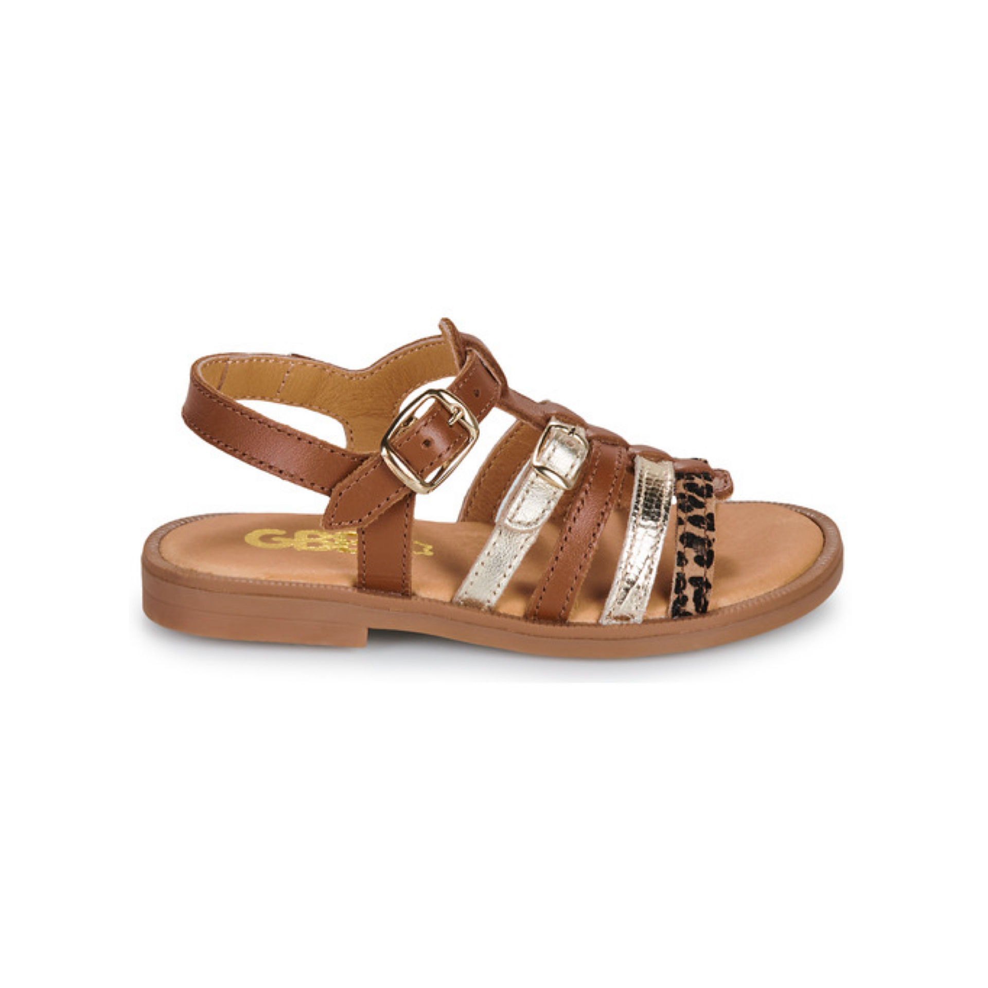 GBB Sandales BANGKOK Camel Or Leopard