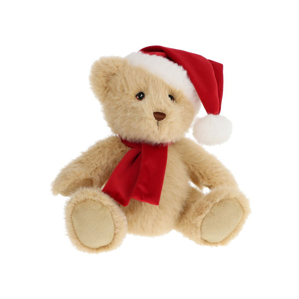 KEEL TOYS Peluche OURSON DE NOEL