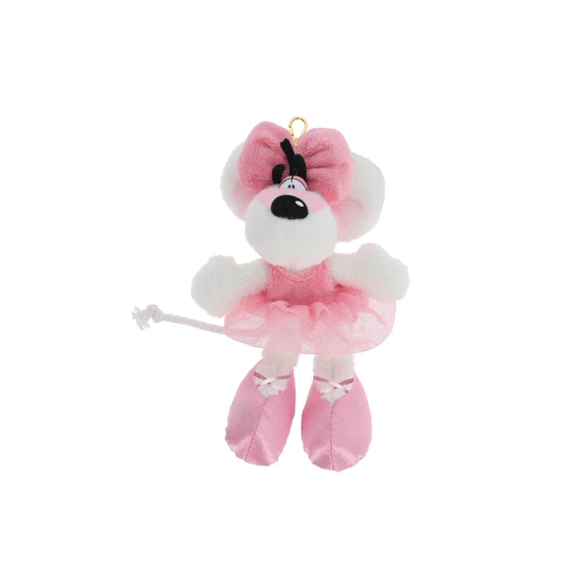 DIDDL BE4024 PELUCHE PORTE CLÉ diddlina ballerina rose 15cm