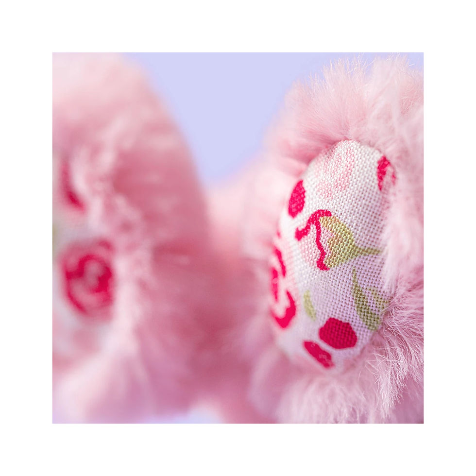 Miniature : JELLYCAT Peluche PORTE CLÉ Blushkin Blossom Luxe Bunny