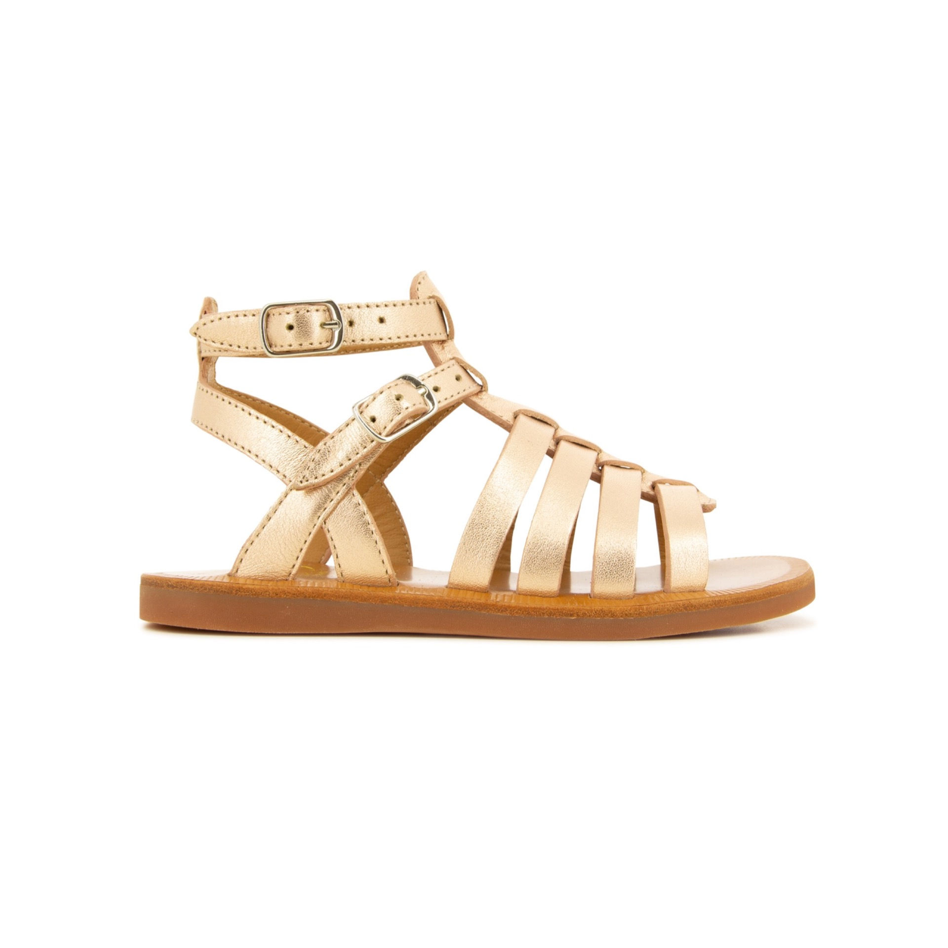 POM D'API Sandales PLAGETTE GLADIATOR Cuivre