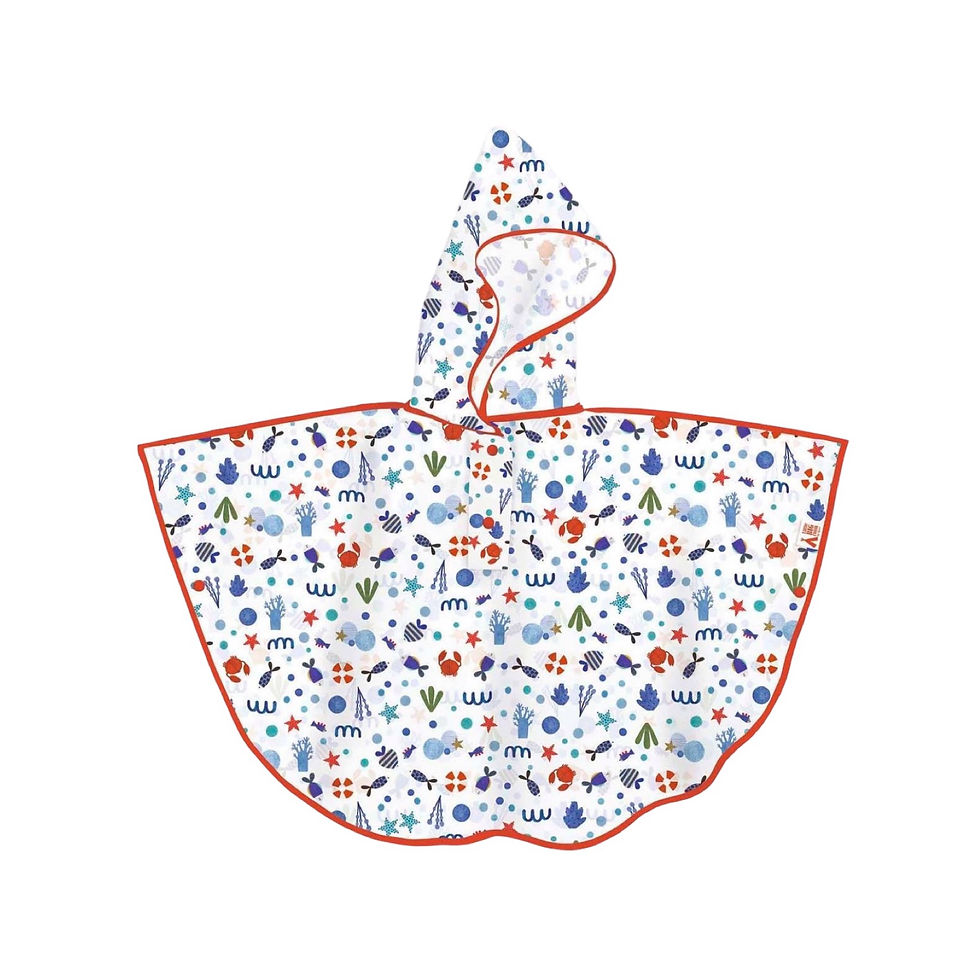 Djeco CAPE DE PLUIE Océan 3-5 ans