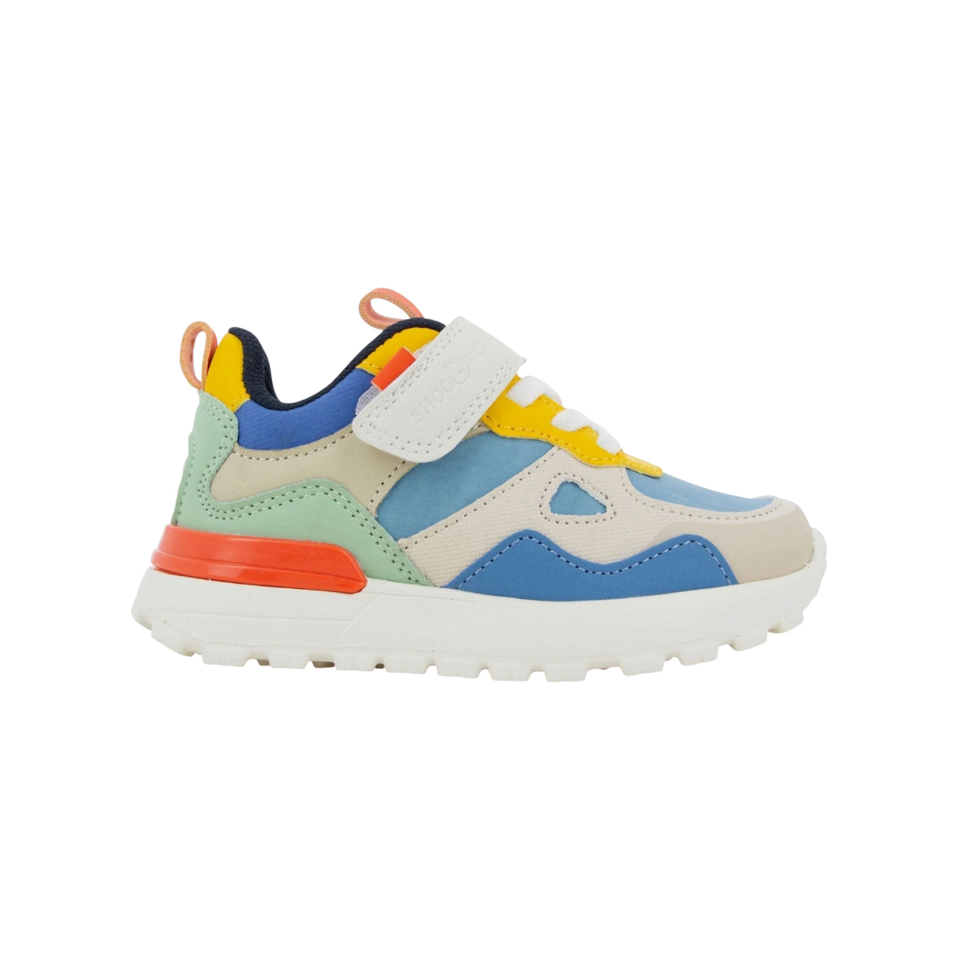 SHOO POM Basket JOGGY SCRATCH Blue Yellow