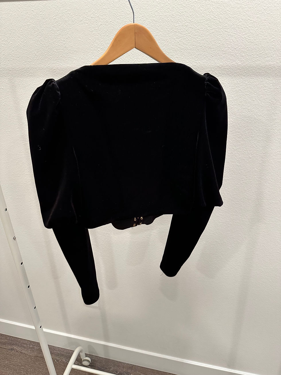 Thumbnail: House Of CB KARLA BLACK VELVET PUFF SLEEVE CORSET