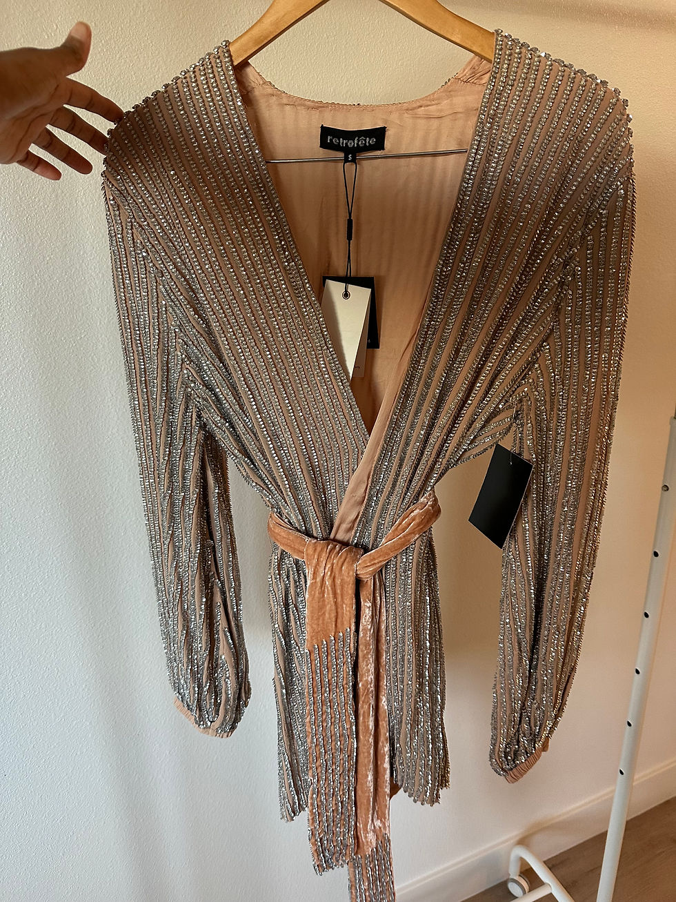 Thumbnail: GABRIELLE SEQUIN ROBE - DRESS