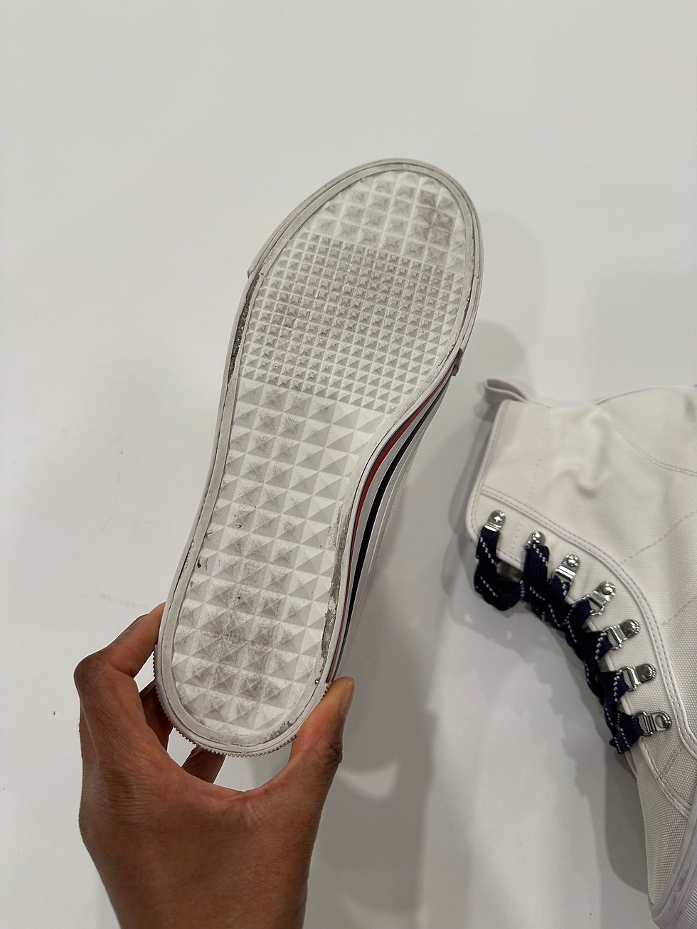 Thumbnail: Tommy Hilfiger white high tops