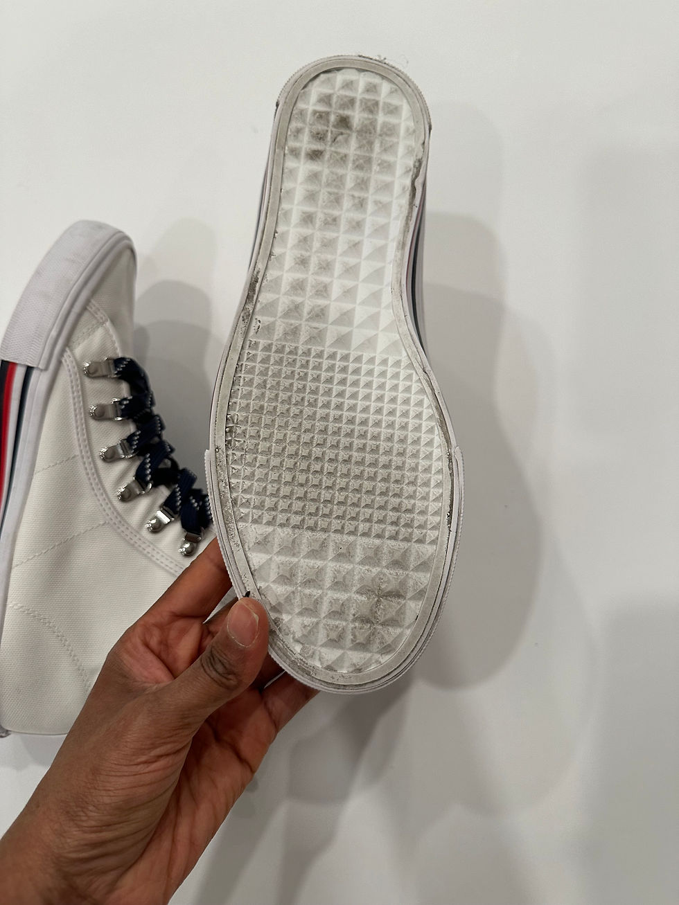 Thumbnail: Tommy Hilfiger white high tops