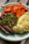 Bistec con Puré de papa