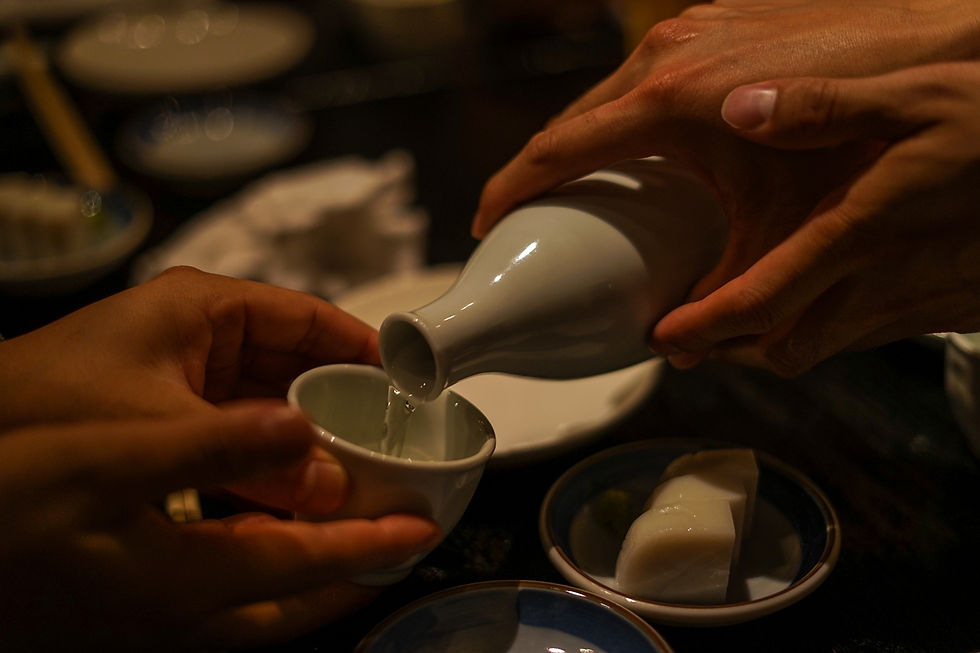 autumn food in japan japanese sake