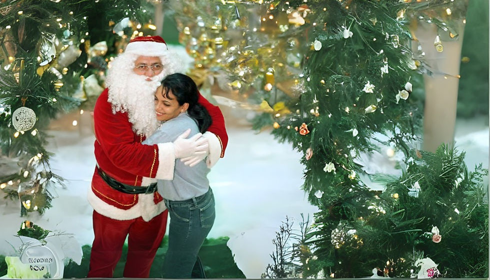 MARIA DE JESUS COM O PAPAI NOEL