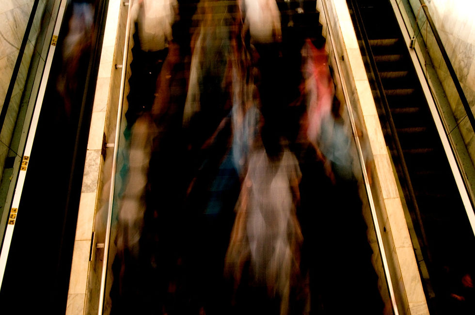 escadas rolantes da Rodoviária do Plano Piloto