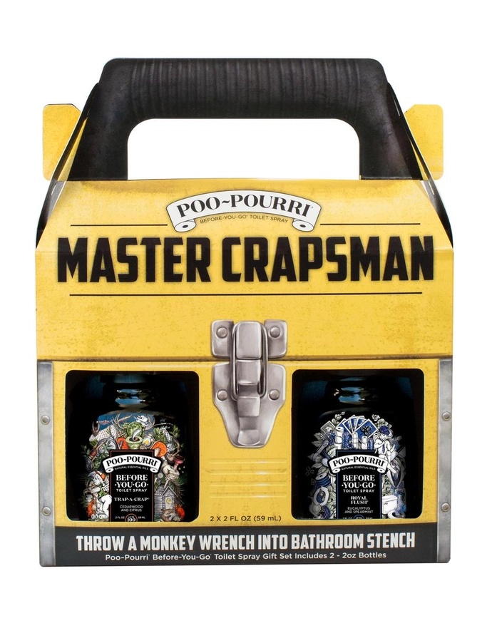Poo~Pourri Master Crapsman Gift Set, 2 Pack, 2floz