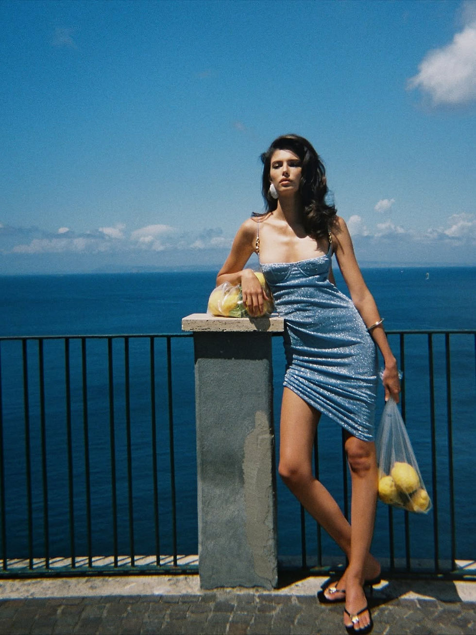 Resortwear brand project by Sobo Studio featuring modern vacation outfits