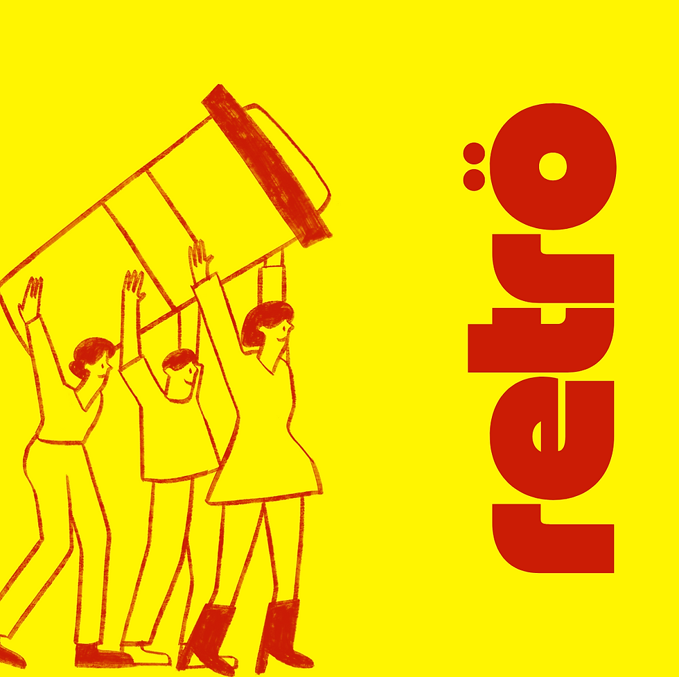 Branding and creative direction for Retro Coffee café concept