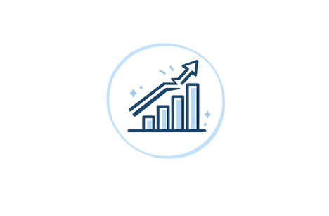 Growth in progress icon