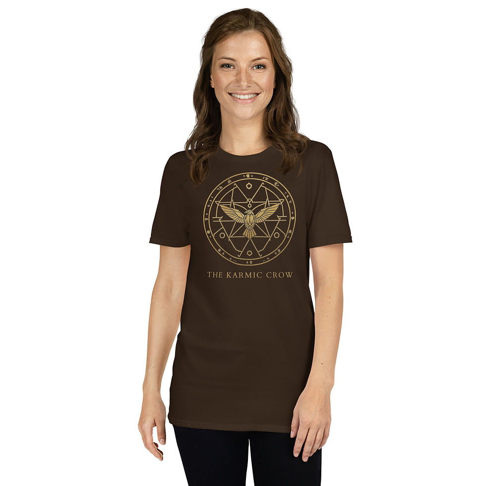 Thumbnail: Sigil of Integration – The Karmic Crow Signature Apparel - Unisex T-Shirt