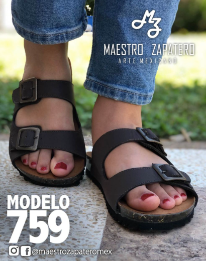 Thumbnail: Leather Sandal Maestro Zapatero Man Woman Model 759