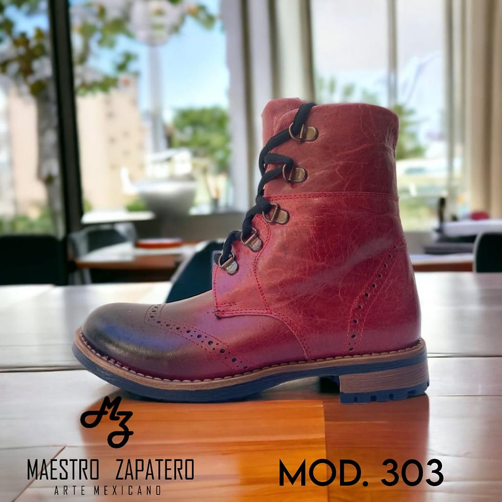 Thumbnail: Men's Maestro Zapatero Casual Leather Boot Mod. 303 Black