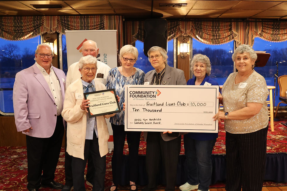 Fruitland Lions Club Receives 2026 Tom Hendricks Community Service Award