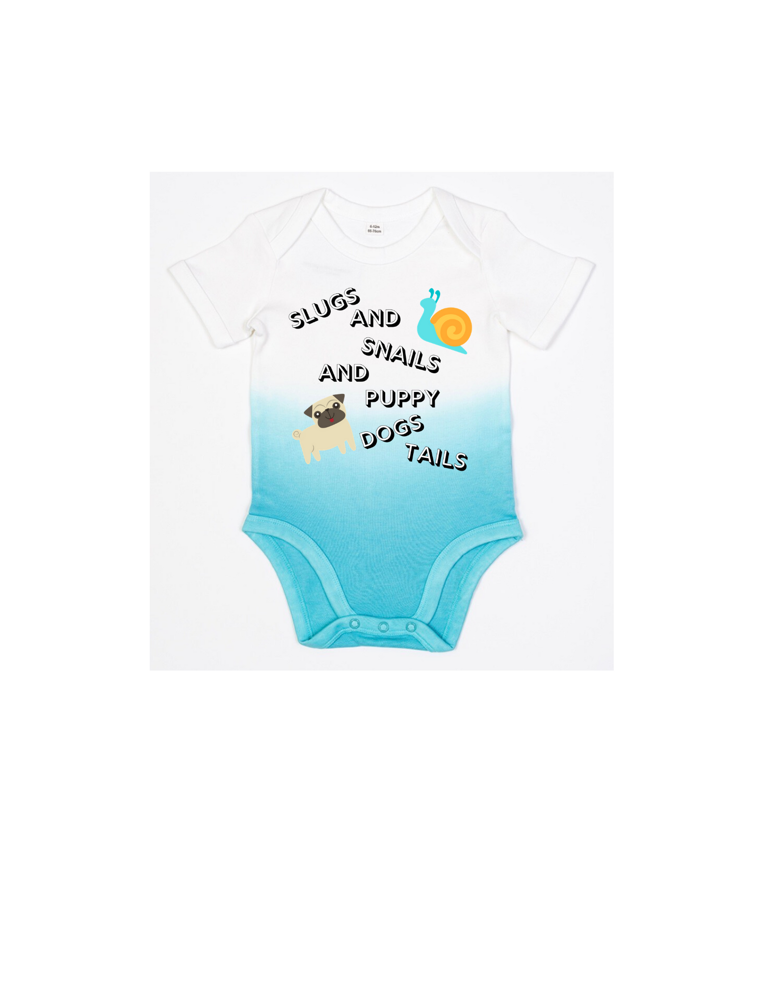 Babies Slugs and Snails Dipped Bodysuit