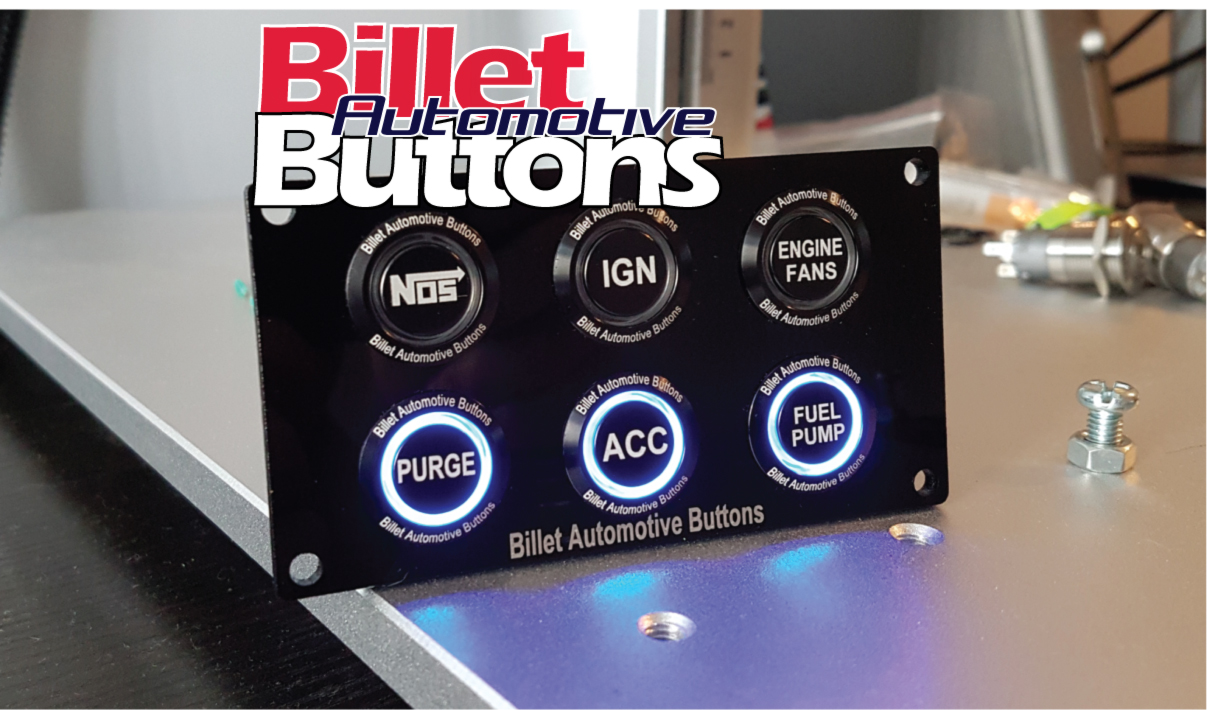 Billet Buttons laser etched led push buttons cars 4x4 boats automotive