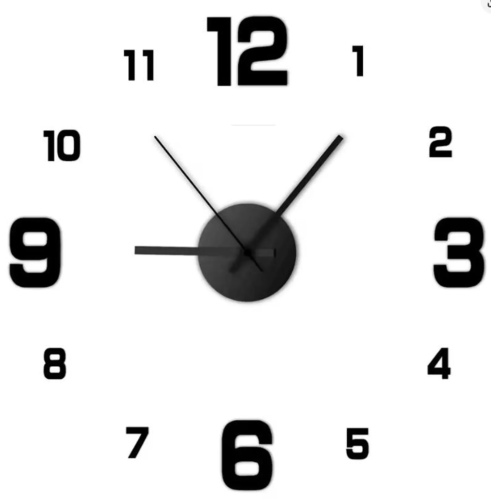 Thumbnail: DIY Frameless Wall Clock – Modern Silent 3D Home Decor Decal