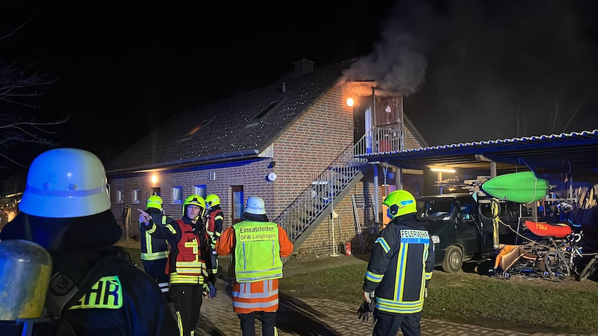 Feuerwehr, Feuer, Haus