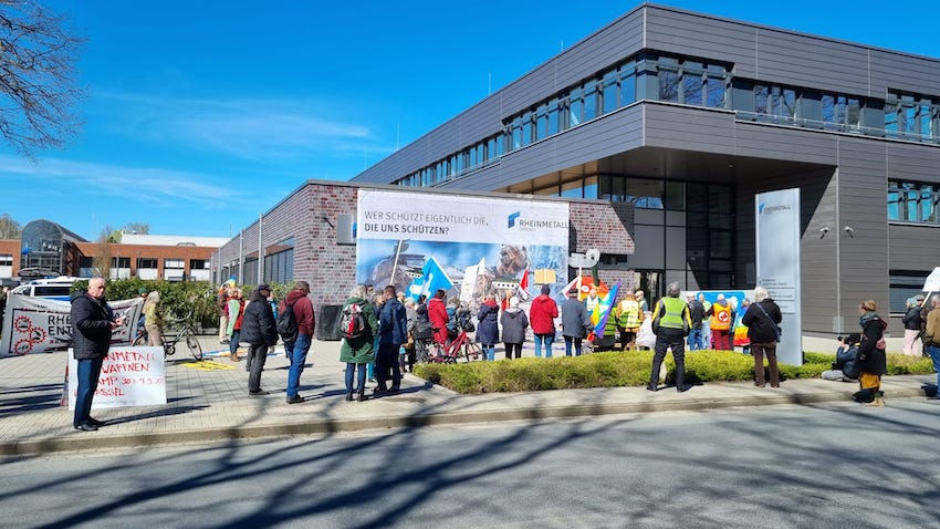 Demo Rheinmetall, Unterlüß, Ostermarsch