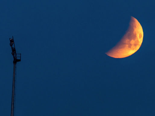 Mondfinsternis über Celle