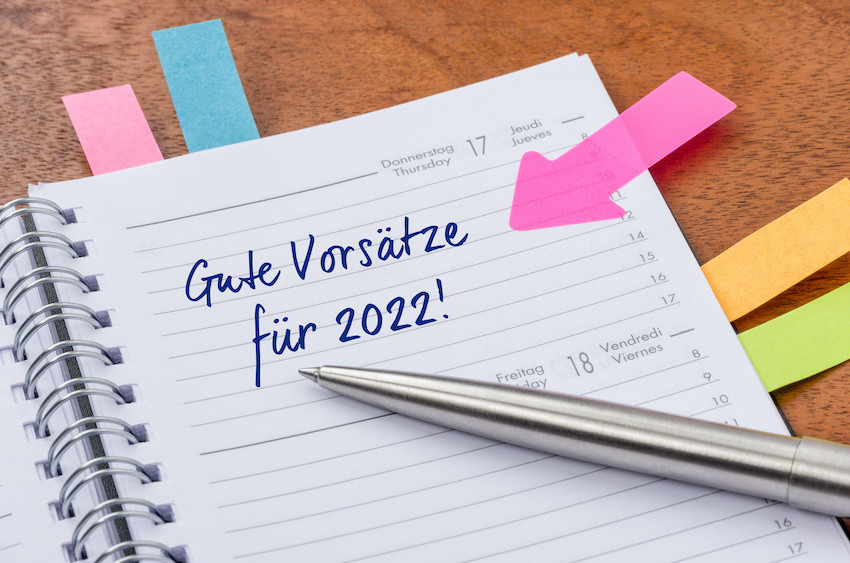 Kalender Jahreswechsel Vorsatz
