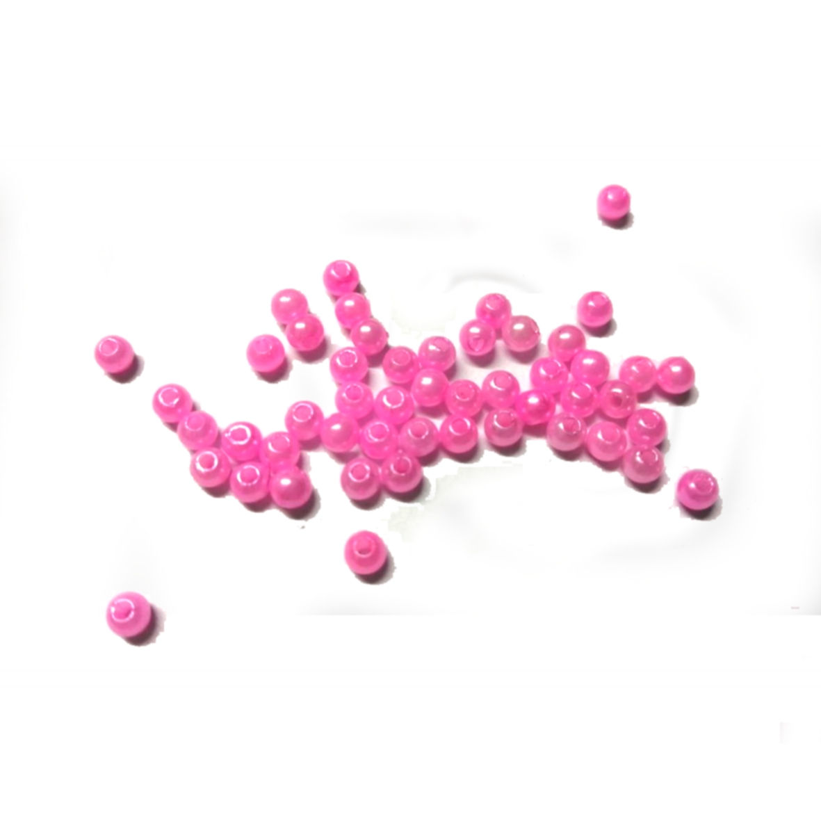 Acrylic Beads - 3mm -  50 pcs pink and pearl pink mixed