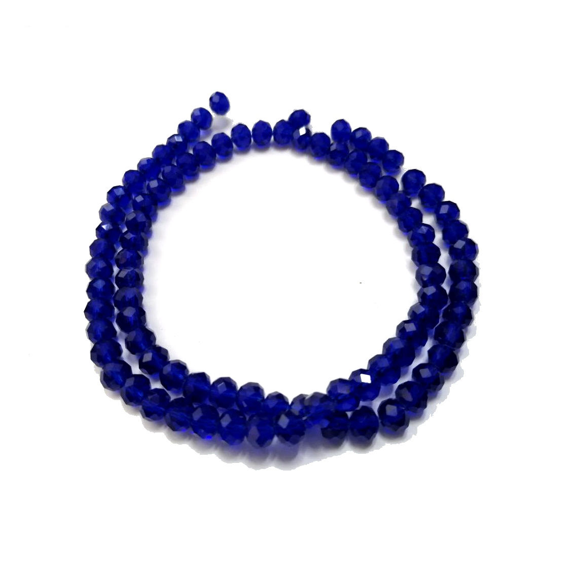 Crystal Beads -6mm- king blue- String+/-95pcs