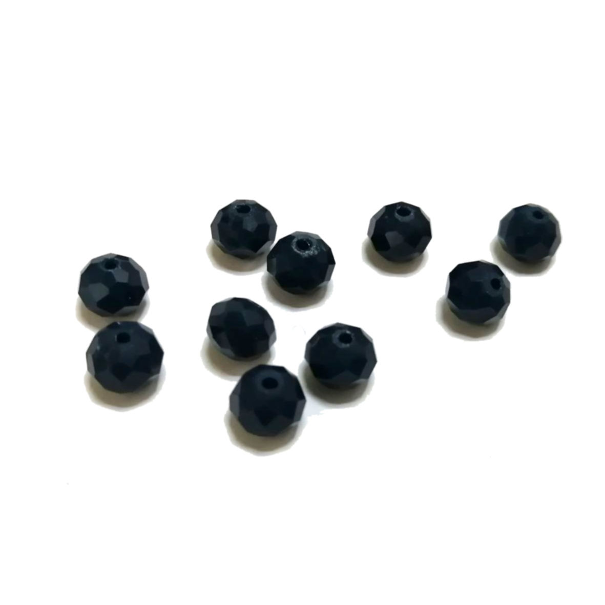 Crystal Beads - 8mm -mat dark blue - 10pcs