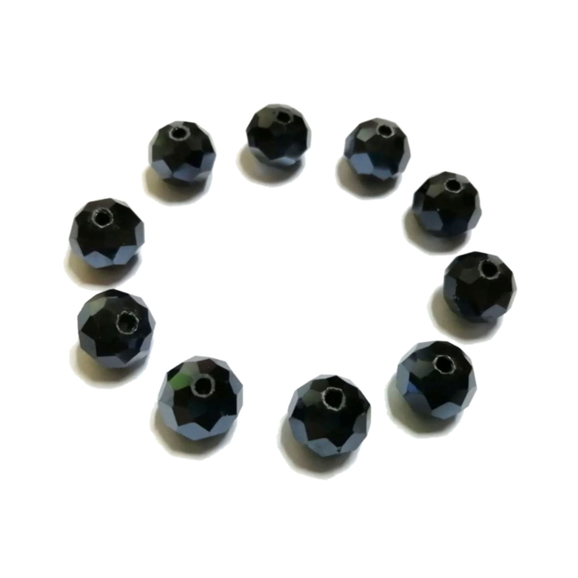 Crystal  Beads - 10mm-DARK BLUE - 10pcs