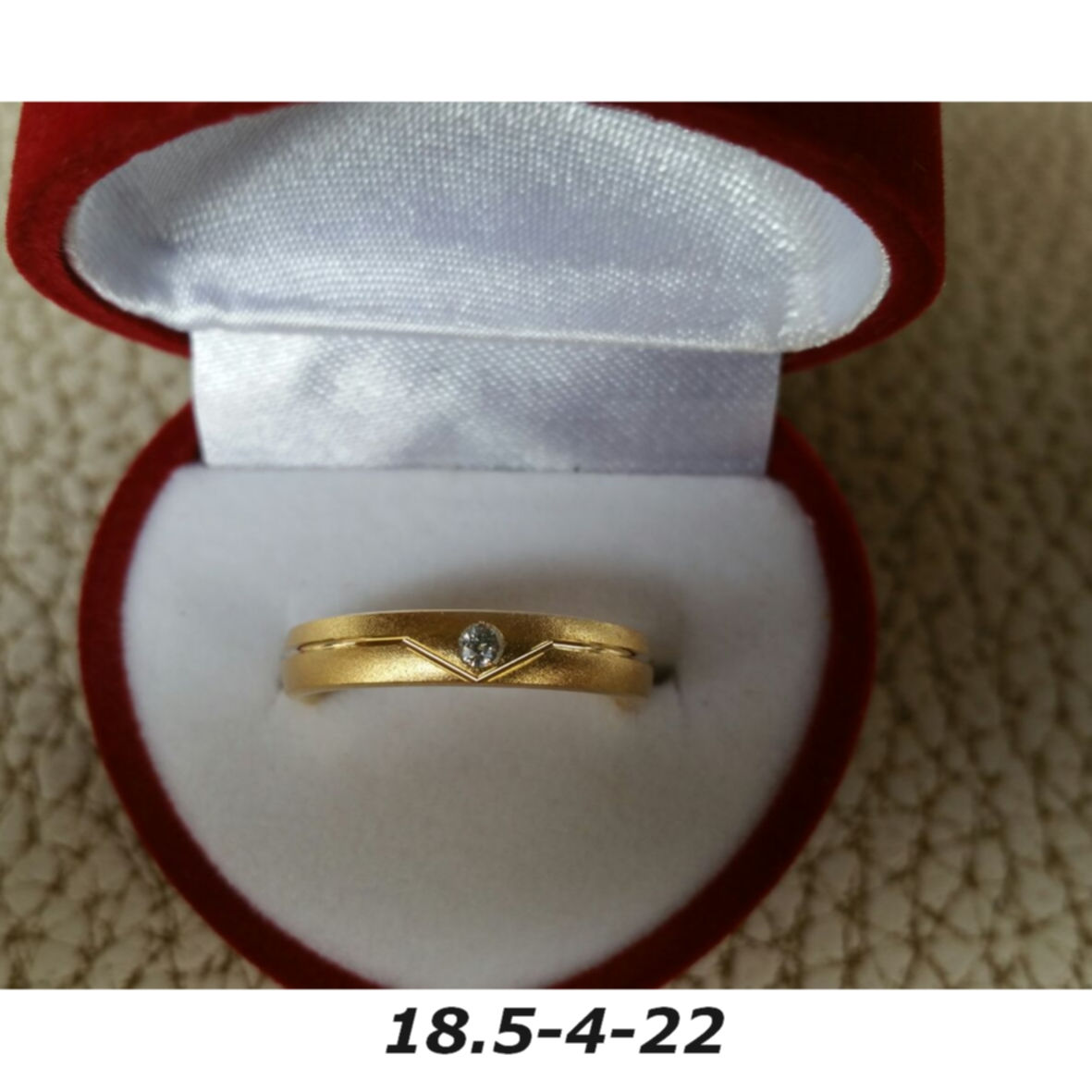Ring - Brass /gold or silver plaque' - 18.5 diameter -width 4mm