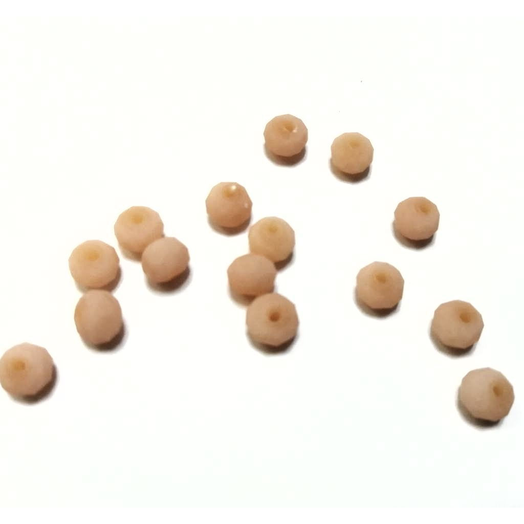 Crystal Beads - 6mm -light salmon- 15pcs