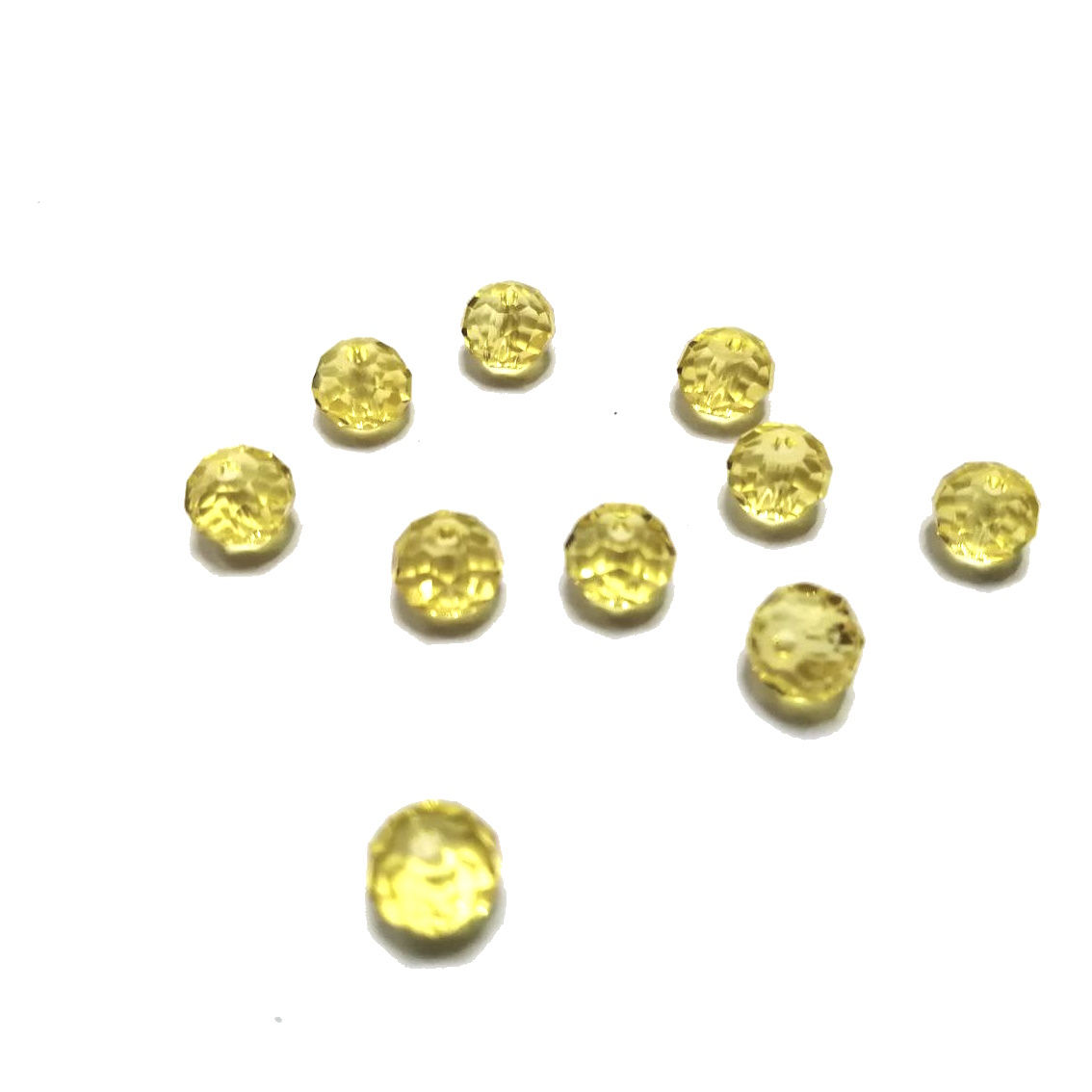 Crystal Beads - 8mm -citrus - 10pcs