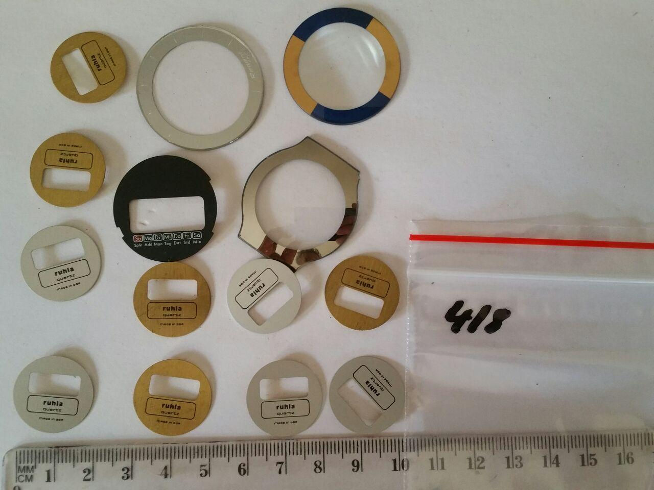 lot of digital displays Ruhla-glasses with mask