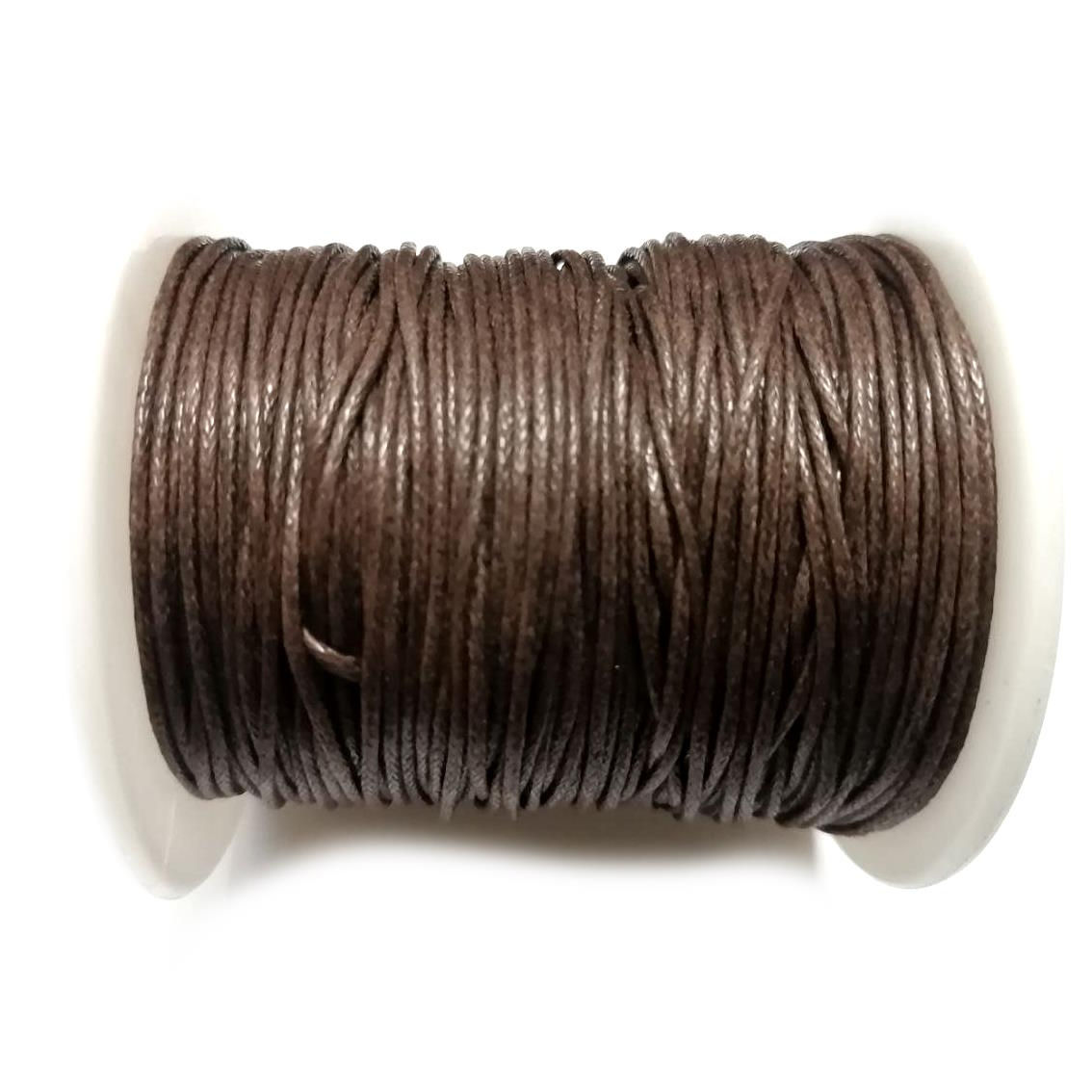Wax Cord String / 1.0mm - brown - 5m PACK