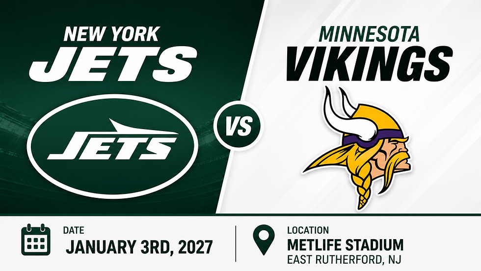 TAILGATE Week 17 : Minnesota vs New York