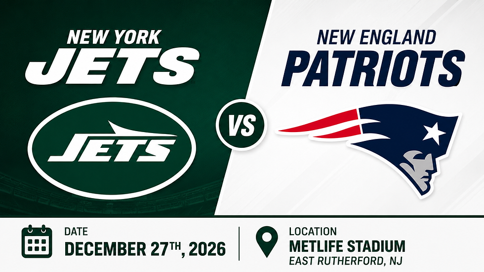TAILGATE Week 16 : New England vs New York