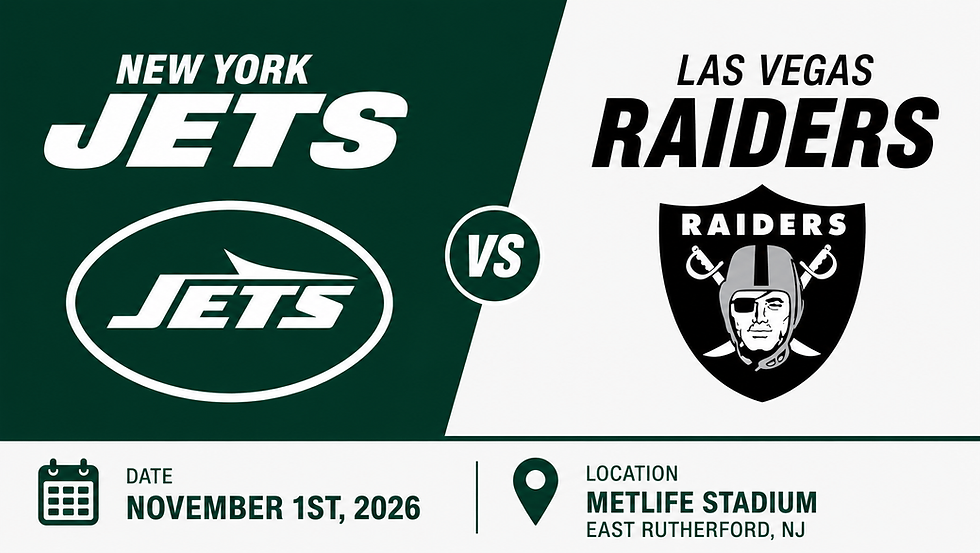 TAILGATE Week 8 : Las Vegas vs New York