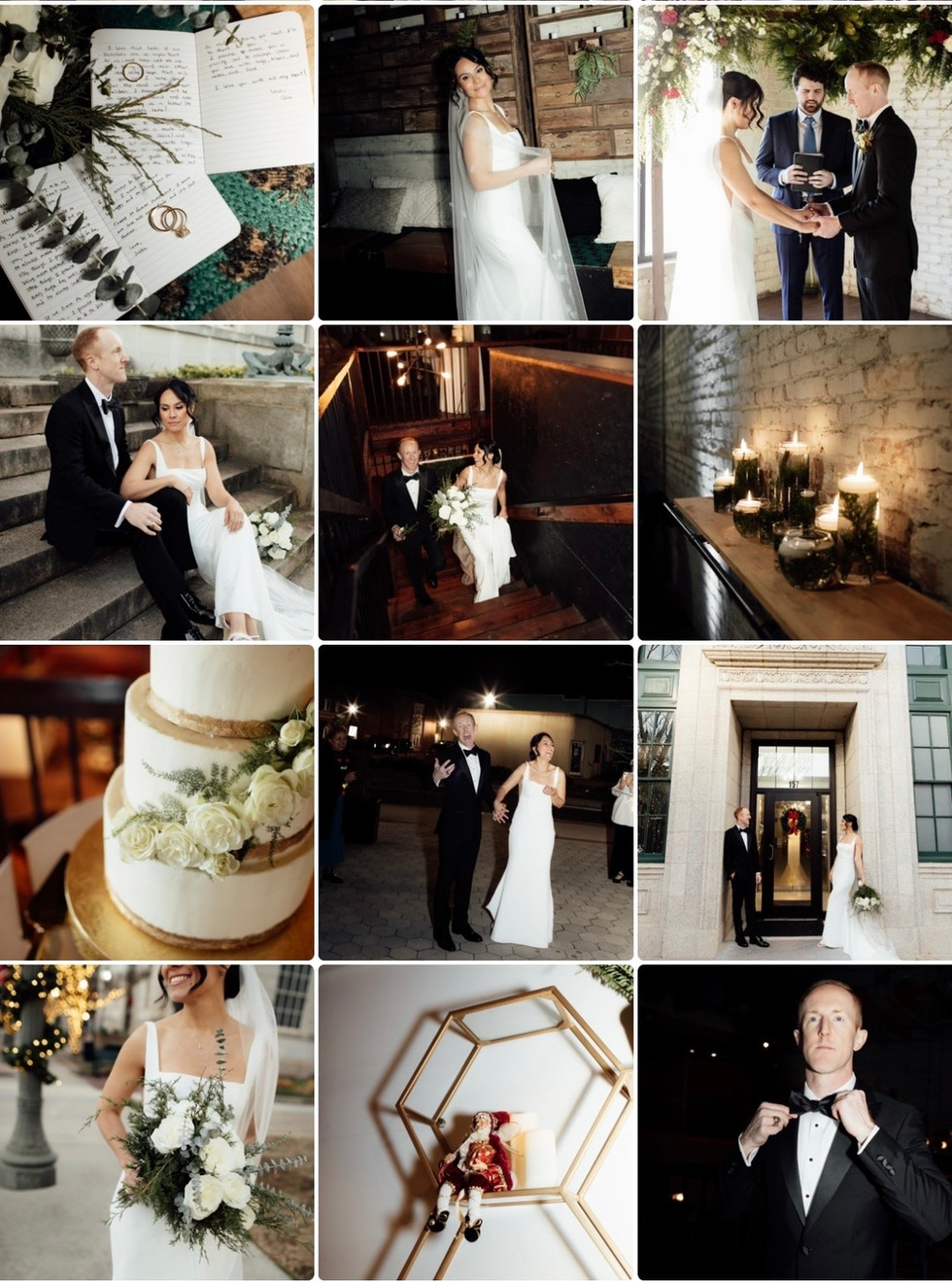 Small wedding ceremony photographed in Charlotte, North Carolina