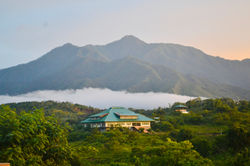 Our highest cordillera mountains in front of the MDP Village