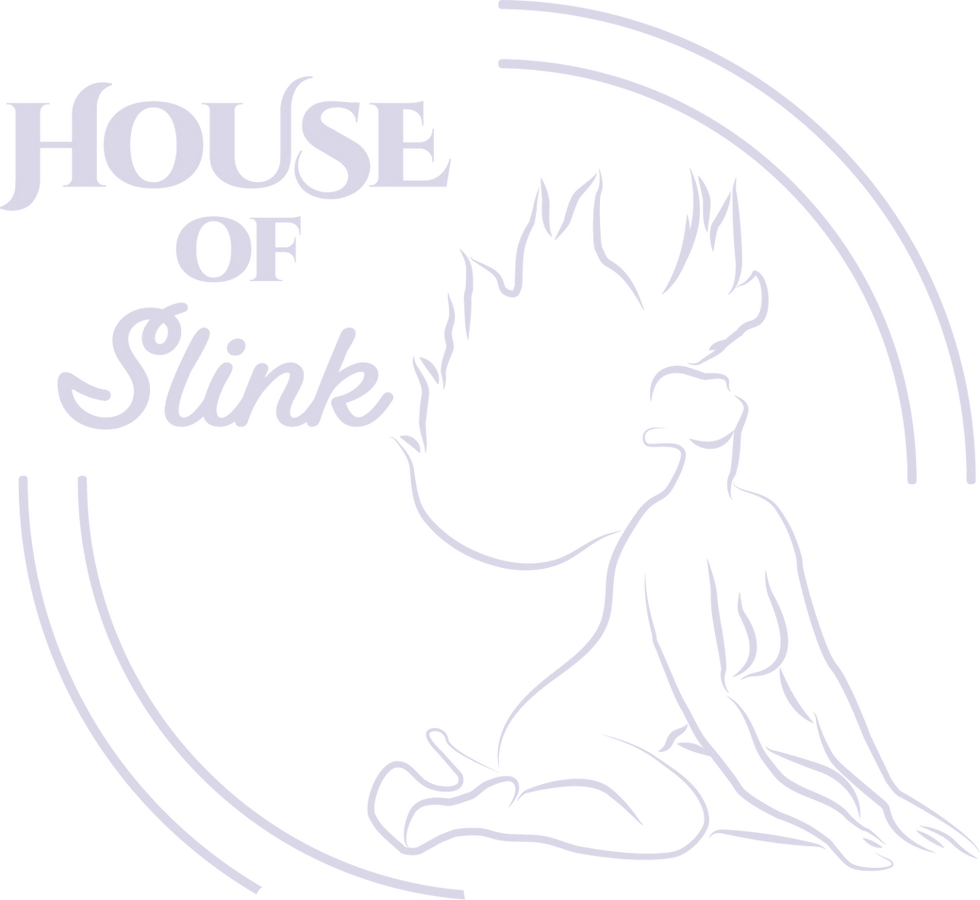House of Slink logo featuring an illustrated silhouette of founder Annie Norris.