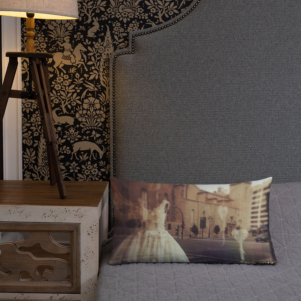 Thumbnail: Spain "Around The World" Pillow by Heda Hahn