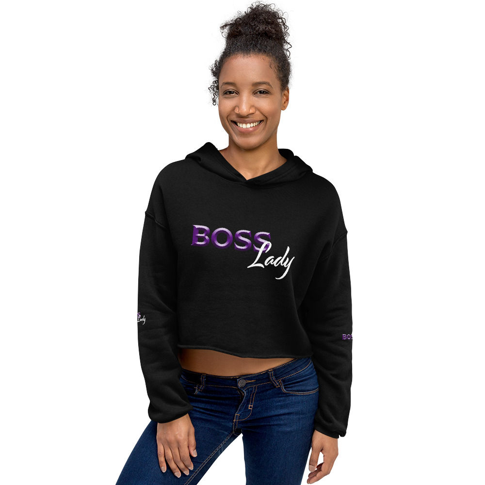"BOSS Lady" Crop Hoodie